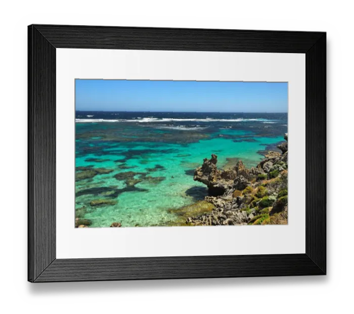 Framed Print : Rottnest Island Sea Coast Print Framed Print : Rottnest Island Sea Coast Print