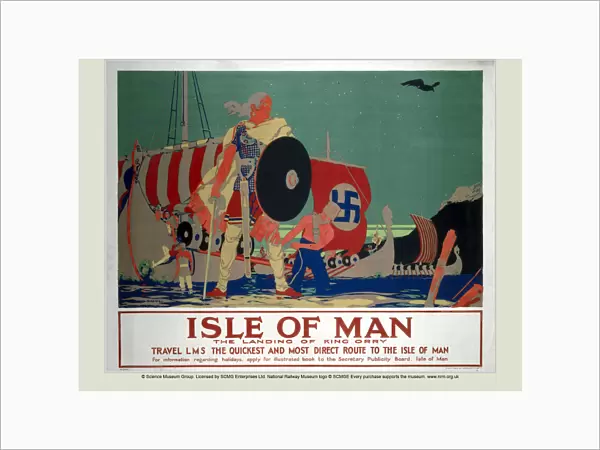 Isle of Man, LMS poster, c 1920s