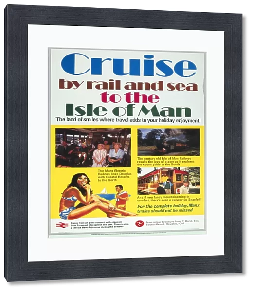 Cruise by Rail & Sea to the Isle of Man, BR (LMR) poster, 1977