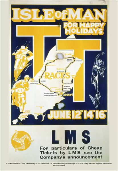 Isle of Man, LMS poster, 1923-1947