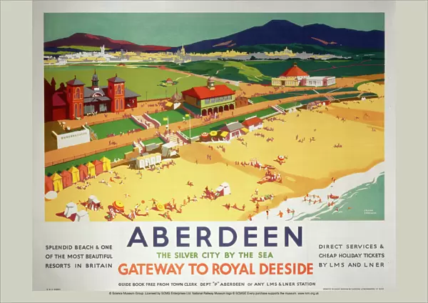 Aberdeen, Gateway to Royal Deeside, LNER  /  LMS poster, 1923-1947