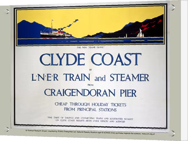Clyde Coast, LNER poster, 1931