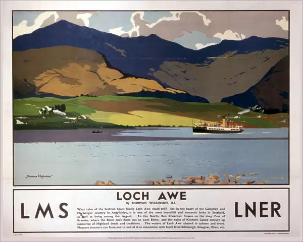 Loch Awe, LMS  /  LNER poster, 1923-1947