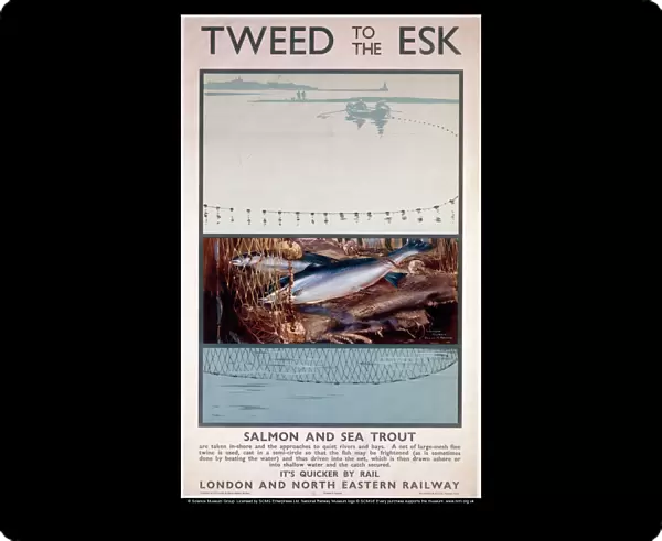 Tweed to the Esk, LNER poster, 1923-1947