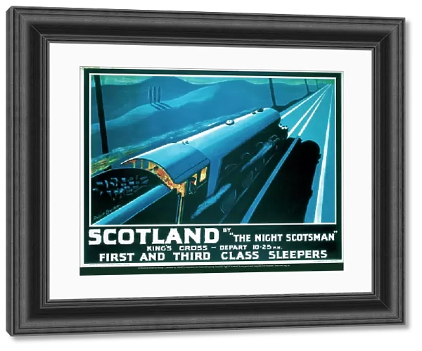Scotland by the Night Scotsman, LNER poster, 1932