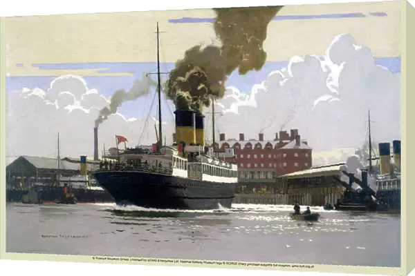 SS Hibernia in Holyhead Harbour, c 1930s