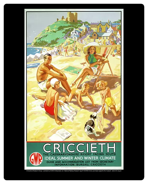 Criccieth, GWR poster, 1937