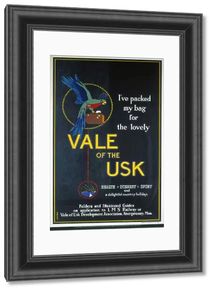 Vale of the Usk, LMS poster, 1923-1947