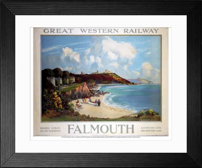 Framed Print : Falmouth Print: A View of the Coast Framed Print : Falmouth Print: A View of the Coast