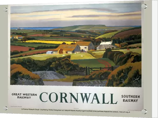 Cornwall, GWR  /  SR poster, 1936
