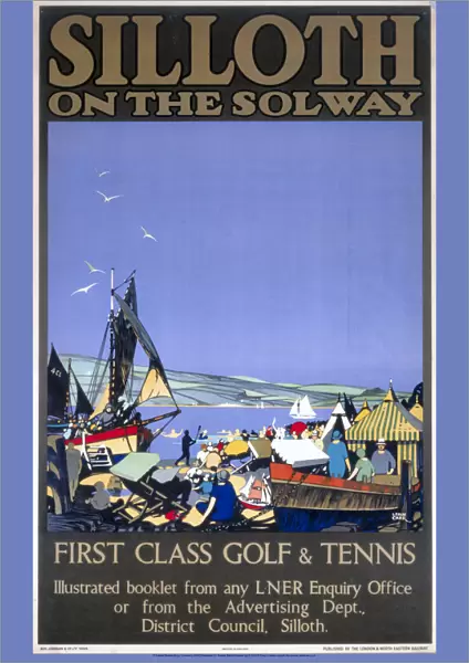 Silloth-on-the-Solway - First Class Golf & Tennis, LNER poster, 1923-1930