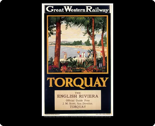 Torquay - The English Riviera, GWR poster, 1923-1947