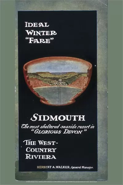 Sidmouth, the most sheltered resort in Glorious Devon, guidebook, c 1920s