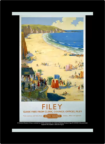 Filey, BR poster, 1948-1965
