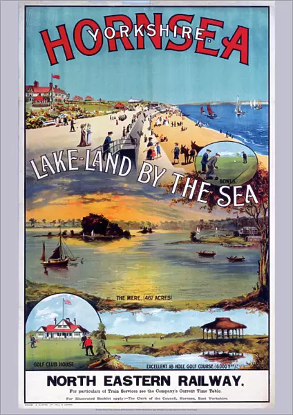 Hornsea, Yorkshire - Lakeland by the Sea, NER poster, c 1910s