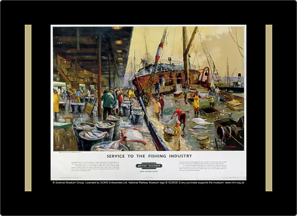 Service to the Fishing Industry, BR poster, c 1960