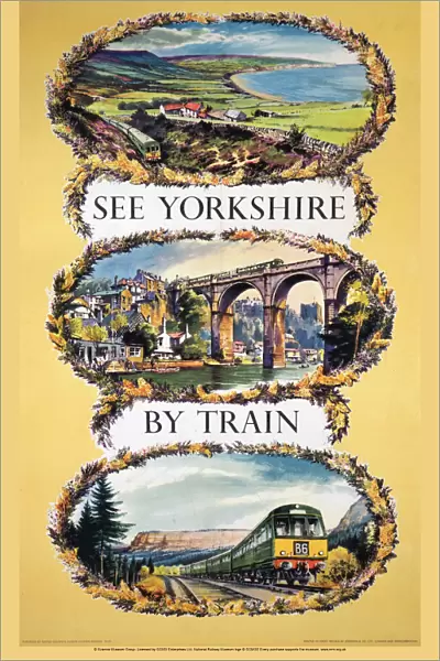 See Yorkshire by Train, BR poster, 1963