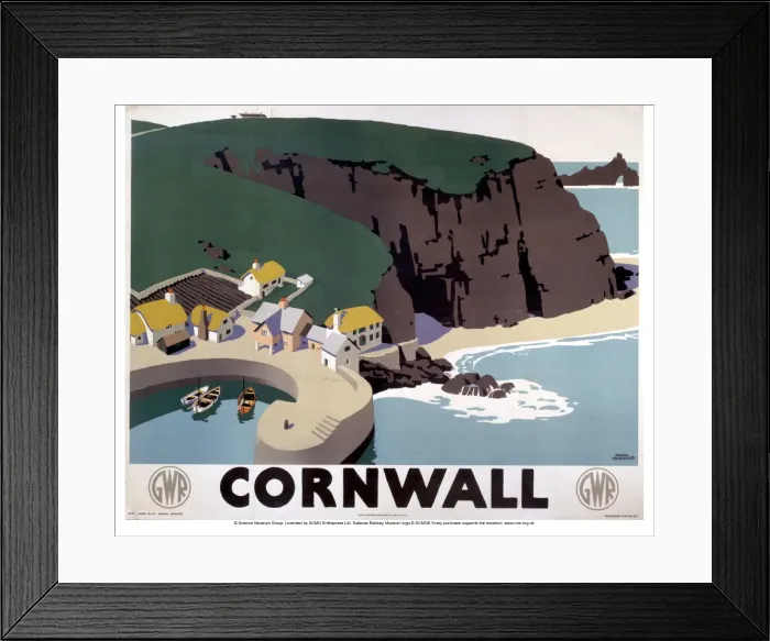 Framed Print : Cornwall Print, a 1923-1947 GWR poster Framed Print : Cornwall Print, a 1923-1947 GWR poster