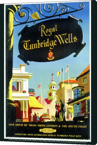 Royal Tunbridge Wells, BR poster, 1957