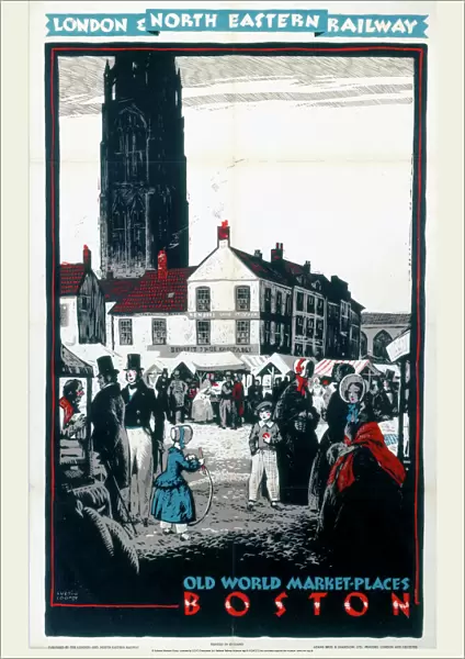 Old World Market Places - Boston, LNER poster, 1932