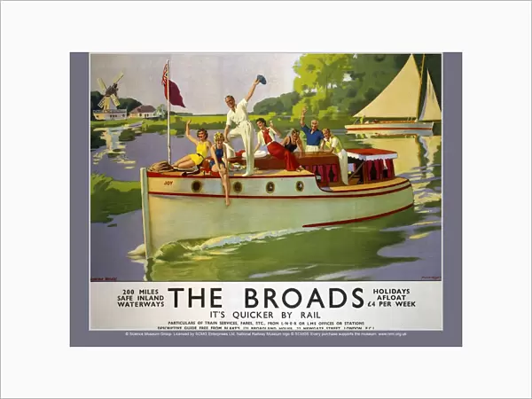The Broads, LNER  /  LMS poster, 1937