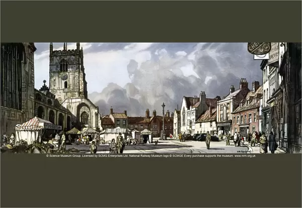 Saturday Market Place, Kings Lynn, Norfolk, 1948-1965