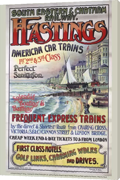 Hastings, SE&CR poster, 1905