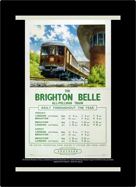 The Brighton Belle, BR poster, 1958