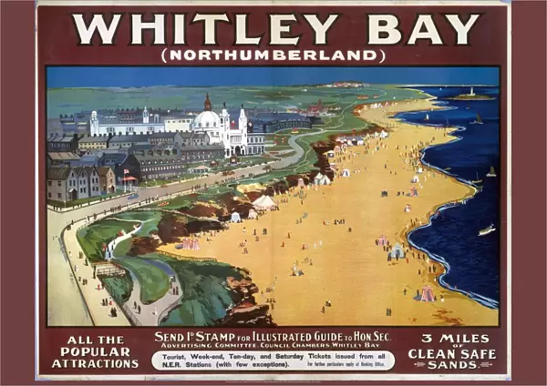 Whitley Bay, NER poster, 1900-1922