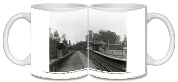 Gisburn station, Lancashire & Yorkshire Railway, on the Blackburn to Hellifield line, 4 May 1912