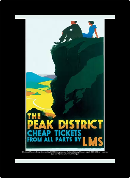 The Peak District, LMS poster, c 1935