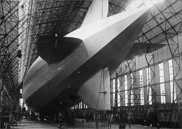ZR3. August 1924: The enormous German built Zeppelin ZR3