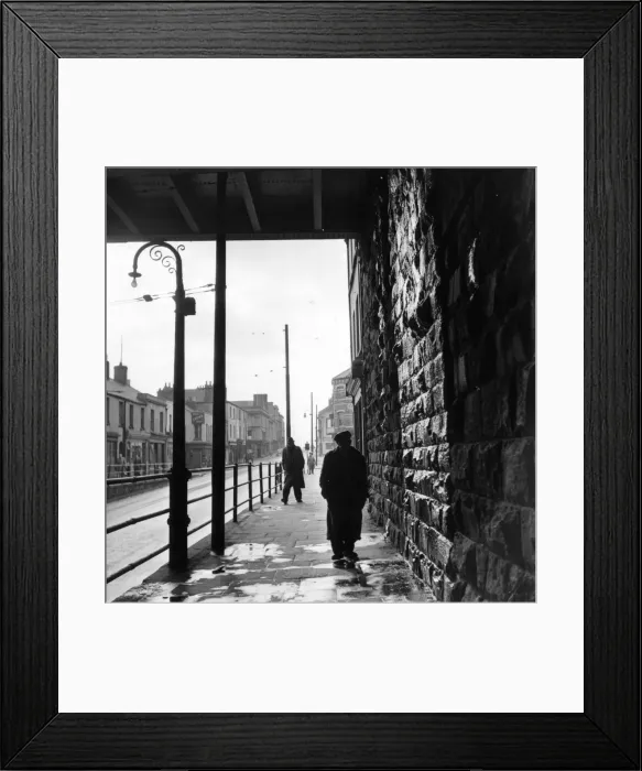 Framed Print : Tiger Bay Print: Railway Bridge Scene Framed Print : Tiger Bay Print: Railway Bridge Scene