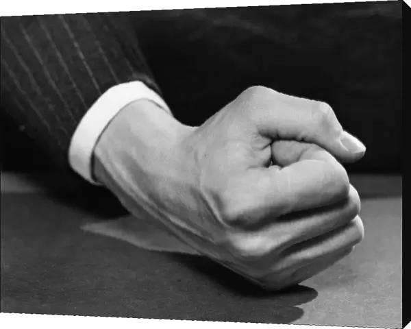 Mans fist. UNITED STATES - CIRCA 1950s: Mans fist