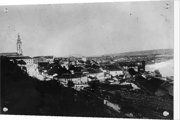 Belgrade. circa 1920: A view of Belgrade, in the Former Yugoslavia