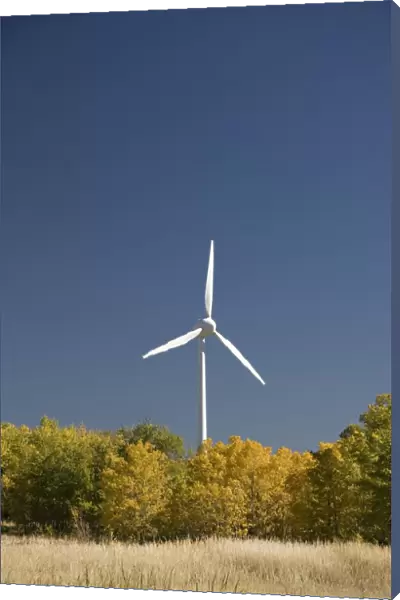 Wind turbine, Alberta, Canada