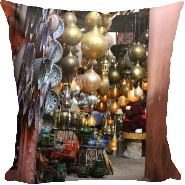 An alley in the souks of Marrakech