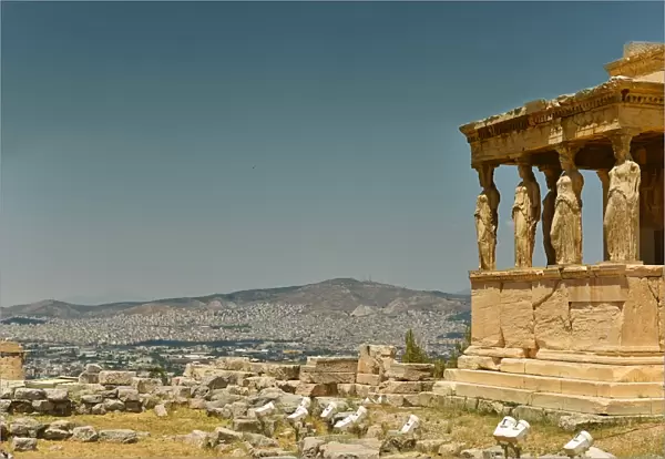 Caryatids of Acropol in Greece