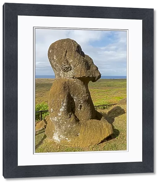 Stone sculpture, Easter Island, Chile