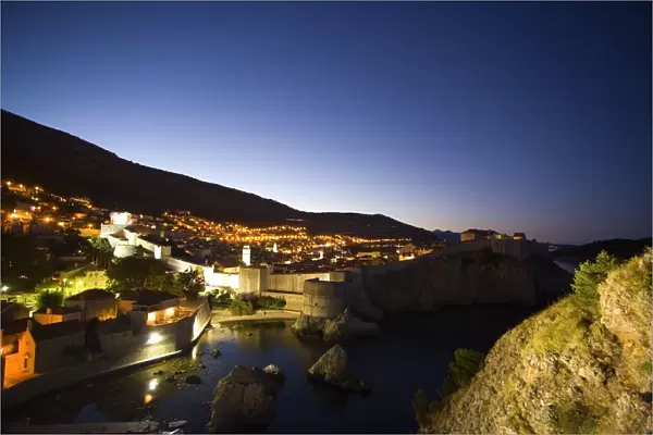 Walled city of Dubrovnik, Southeastern Tip of Croatia, Dalmation Coast, Adriatic Sea, Croatia, Eastern Europe
