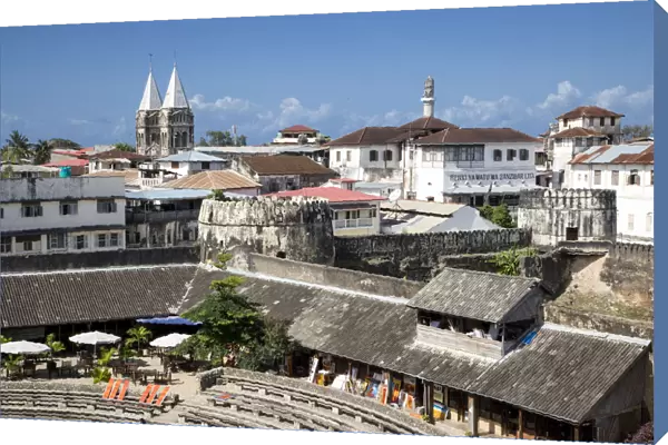 Stone Town, showing the Arab Fort and Saint Joseph