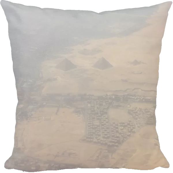 Aerial view of the Giza Pyramids