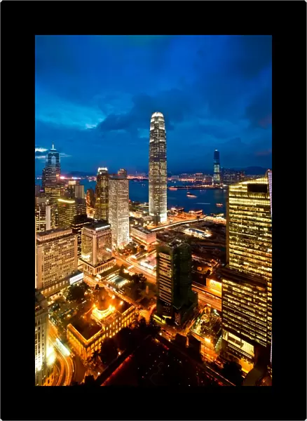 Hongkong city at night