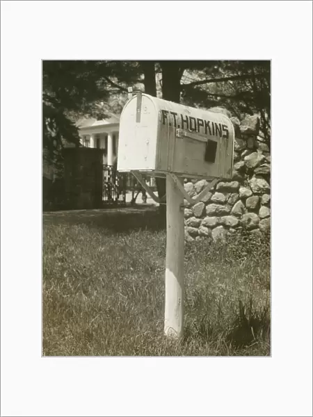 Mailbox outside house