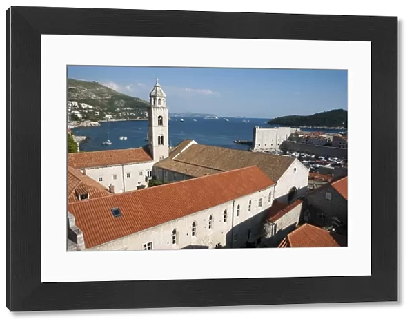 Dominican monastery, view from the city walls, historic centre, Dubrovnik, Dalmatia, Croatia