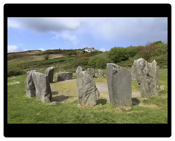 Drombeg Stone Circle, Megalithic culture, Glandore, Republic of Ireland, British Isles, Europe