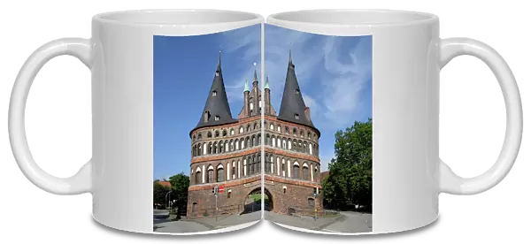 The Holsten Gate, city side, Lubeck, Schleswig-Holstein, Germany