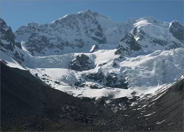 Bianco Ridge, Piz Bernina, Samedan, Graubuenden, Switzerland