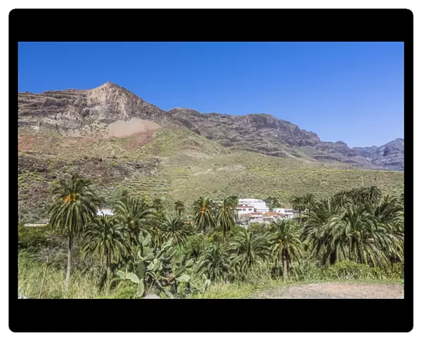 Mountain landscape near Artenara, Gran Canaria, Canary Islands, Spain