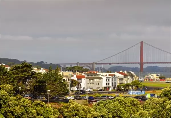 The Marina District with the Golden Gate, San Francisco, California, USA